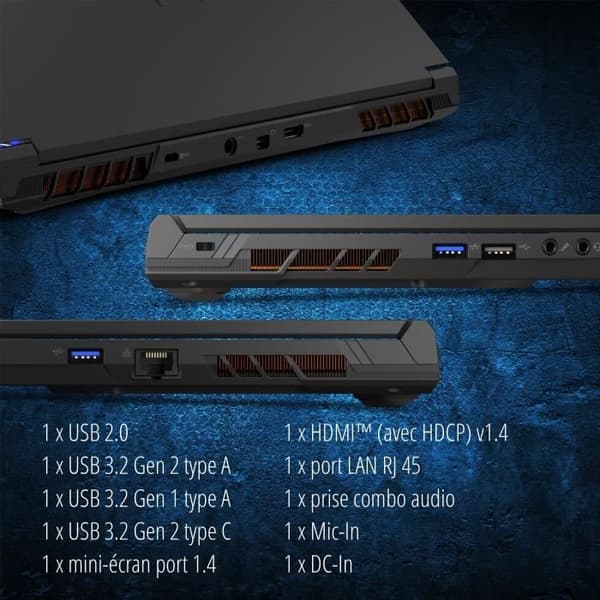 Gaming laptop PC - ERAZER - CRAWLER E40 15,6"FHD 144Hz - Intel Core i5-13500H - RAM 16GB - SSD 512GB - RTX 4050 - Win11 -AZERTY