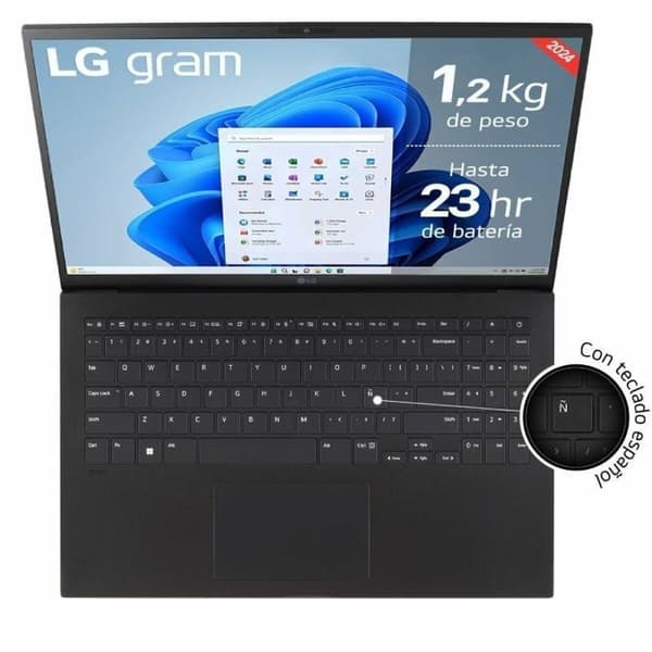 Bärbar dator LG 15Z90S-G.AA55B 15" 15,6" intel core ultra 5 16 GB RAM 512 GB SSD Qwerty Spanska