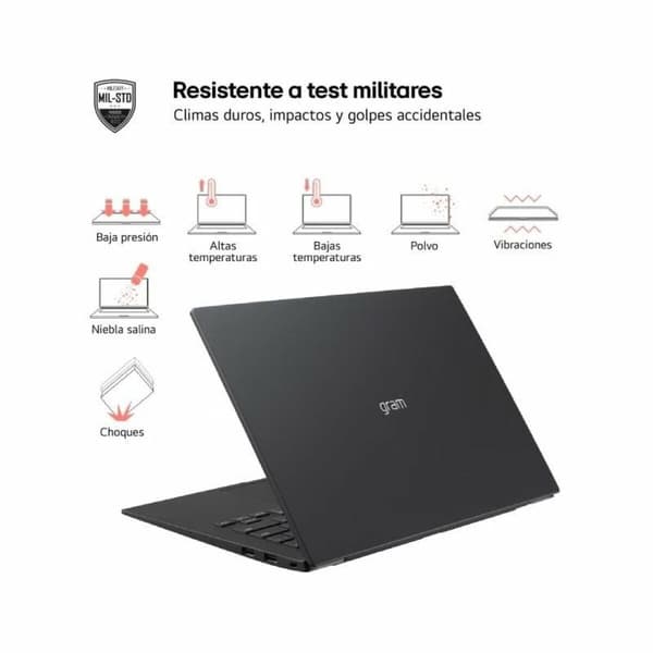 Laptop LG 14Z90S-V.AP55B 14" intel core ultra 5 16 GB RAM 512 GB SSD Espanjalainen Qwerty