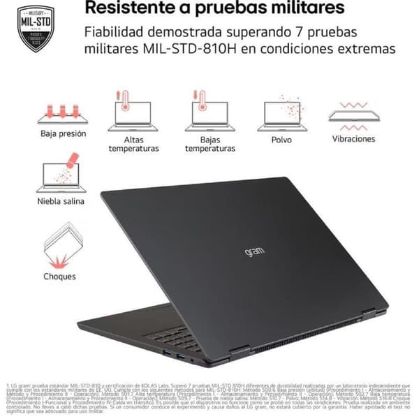 Bærbar computer LG 14ZD90T-G.AX78B 14" intel core ultra 7 16 GB RAM 1 TB SSD Spansk qwerty