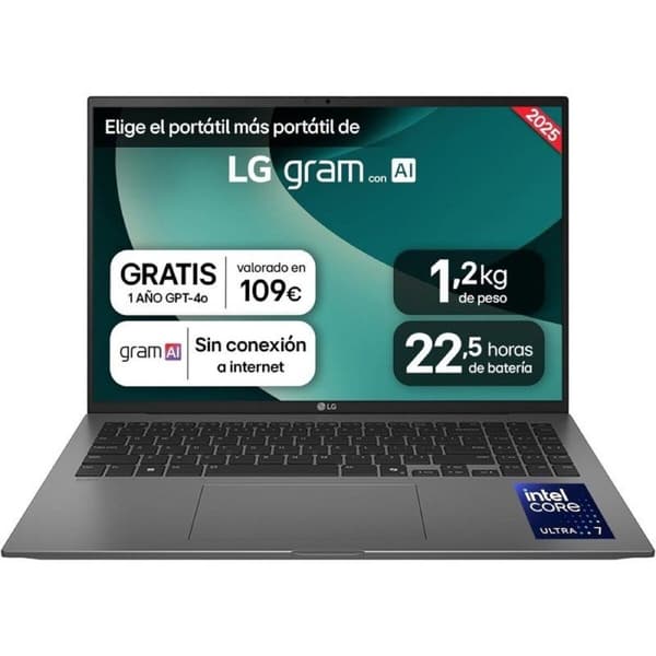 Laptop LG 16ZD90T-G.AX78B 16" 16 GB RAM 1 TB SSD Espanjalainen Qwerty