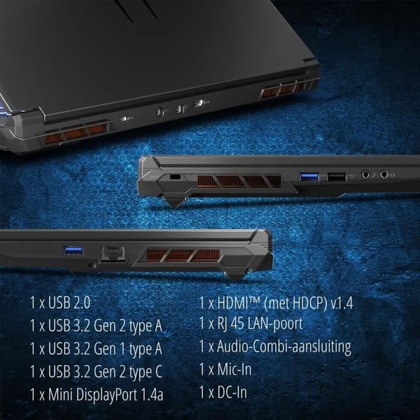 Bärbar spel-PC - ERAZER - NB ERAZER SCOUT E20 - 17,3” FHD IPS 144Hz - Intel Core i5-13420H - 16GB - SSD 512G - RTX 4050 - AZERTY