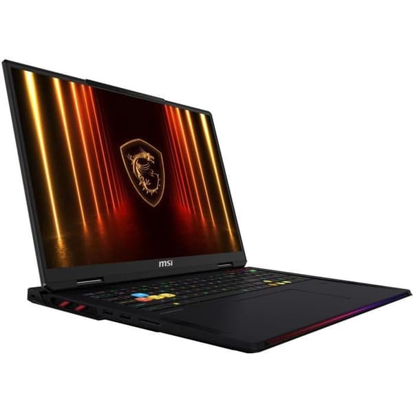 PC bärbar gamer - MSI - Raider 18 HX AI - 18" UHD+ MiniLED 120Hz - i9-285HX - RAM 64 Go - SSD 4 To - RTX 5080 - Windows 11
