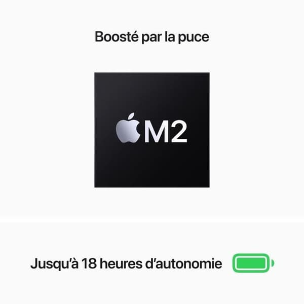 Apple - 13,6'' MacBook Air M2 - 16 GB RAM - 256 GB lagring - 8-kärnig processor - 8-kärnig grafikkort - Silver
