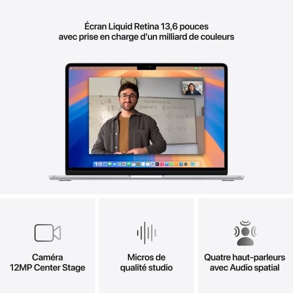 Apple - 13,6" MacBook Air M4 (2025) - 16 GB RAM - 512 GB lagring - 10-kärnig processor - 10-kärnig grafikkort - Silver