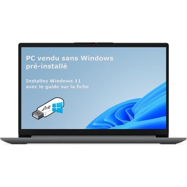 LENOVO IdeaPad 1 15ALC7 Bärbar dator | Utan Windows - 15-tums FHD IPS - Ryzen 5 5500U - 16 GB RAM - 512 GB SSD - AZERTY