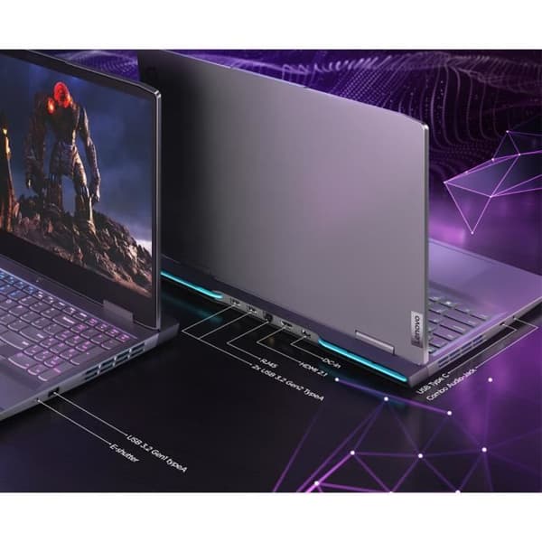 LENOVO LOQ 15IAX9 Pelikannettava | Ilman Windowsia - 15'' FHD 144hz - Core i5-12450HX - RTX4060 - 24GB RAM - 512GB SSD - AZERTY