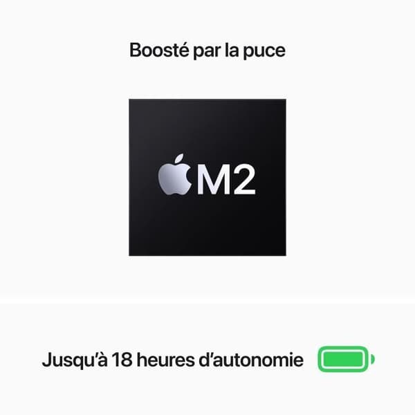 Apple - 13,6'' MacBook Air M2 - 16 GB RAM - 256 GB lagerplads - 8-core CPU - 8-core GPU - Starlight