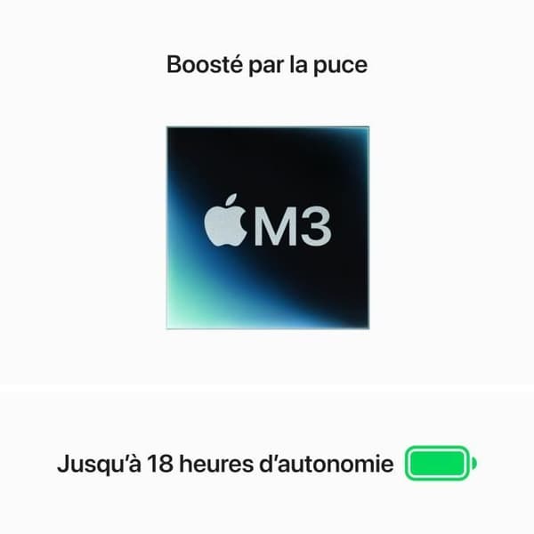 Apple - 15" MacBook Air M3 (2024) - 16 GB RAM - 512 GB lagring - Starlight - AZERTY