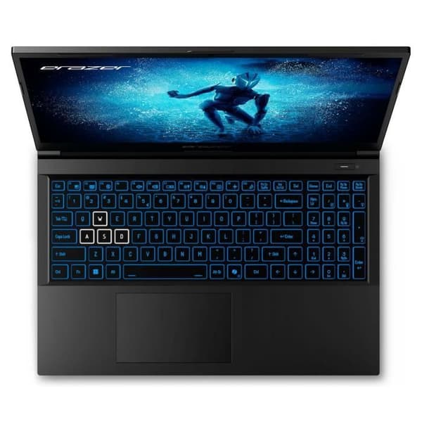 ERAZER Pelikannettava - DEPUTY P60i - Toimitetaan ilman Windowsia - 15.6 FHD 144Hz - RTX 4060 - Core i5-12450H - 16GB RAM - 512GB SSD - AZERTY