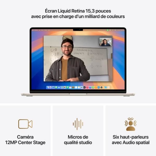 Apple - 15.3 MacBook Air M4 (2025) - 16 GB RAM - 256 GB lagring - 10-kärnig processor - 10-kärnig grafikkort - Starlight