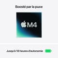 Miniatyrbillede 4 af 6: Apple - 13,6" MacBook Air M4 (2025) - 16 GB RAM - 256 GB lagerplads - 10-kernet CPU - 8-kernet GPU - Midnat