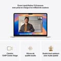 Miniatyrbild 5 av 6: Apple - 13,6" MacBook Air M4 (2025) - 16 GB RAM - 256 GB lagring - 10-kärnig processor - 8-kärnig grafikkort - Starlight