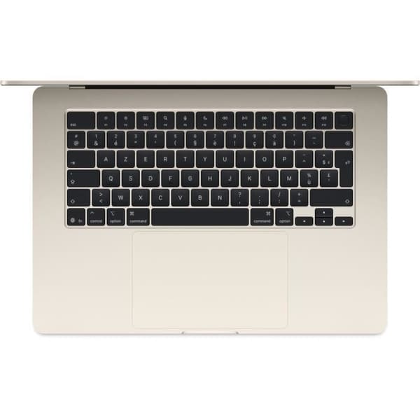 Apple - 15,3" MacBook Air M4 (2025) - 16 GB RAM - 512 GB lagerplads - 10-kernet CPU - 10-kernet GPU - Starlight