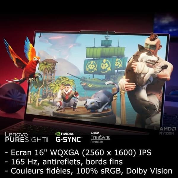 Bärbar dator Lenovo 16" amd ryzen 7 7435HS 16 GB RAM 512 GB SSD Nvidia Geforce RTX 4060