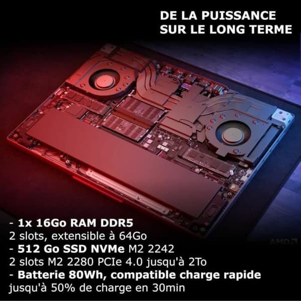 Bärbar dator Lenovo 16" amd ryzen 7 7435HS 16 GB RAM 512 GB SSD Nvidia Geforce RTX 4060