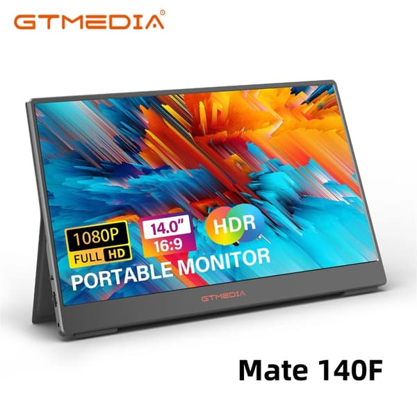 Bärbar skärm, 14 tum FHD-display, 178° betraktningsvinkel,14 Tum Mate 140F