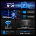 Miniatyrbild 2 av 4: Mini PC, Intel N100-processor, 16 GB minne, 512 GB SSD,16GB 512GB, EU