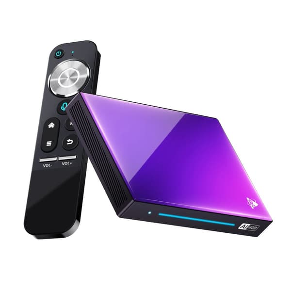 AI Android TV Box, 8GB RAM, 128GB lagring, 4K @ 120Hz,EU-kontakt, 8GB 128GB