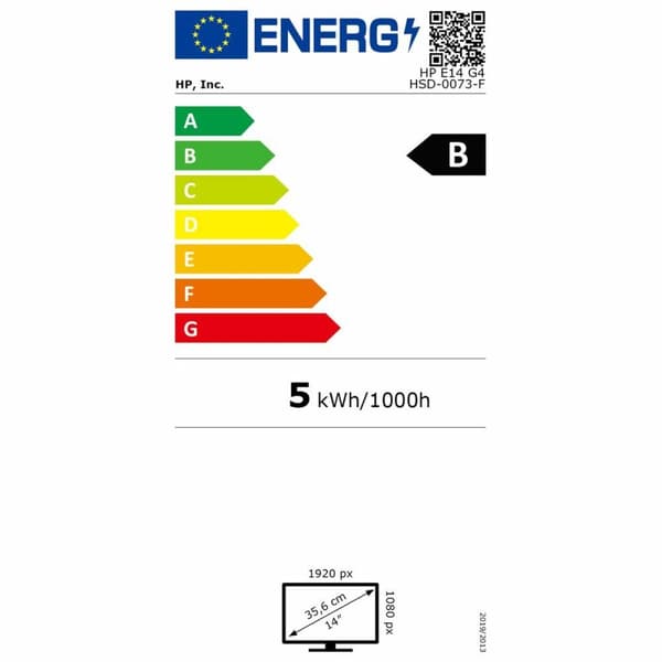 Skjerm HP 1B065AA#ABB 14"