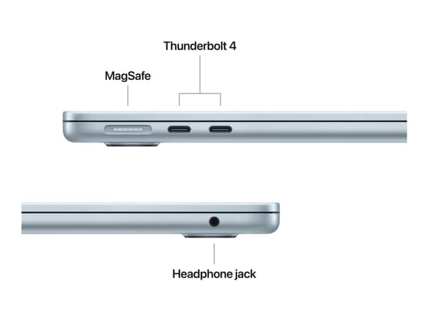 Apple MacBook Air - M4 - Apple M4 10-core - 16 GB RAM - 512 GB SSD - 13.6" IPS 2560 x 1664 (WQXGA) - Wi-Fi 6E, Bluetooth - himmelblå - kbd: Svensk/fi