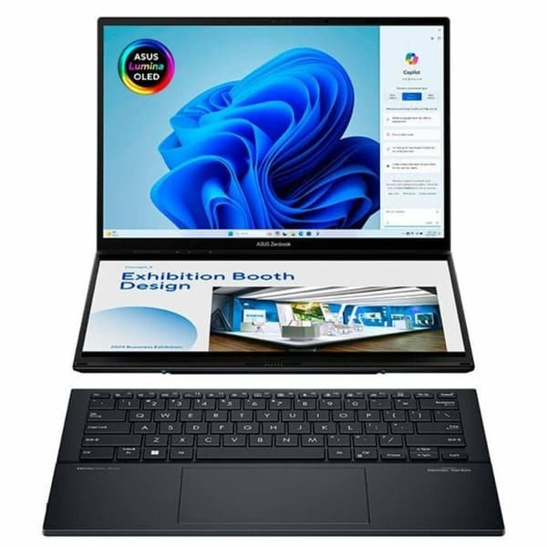 Laptop 2 i 1 Asus ZenBook Duo OLED UX8406CA-PZ152W 14" Qwerty Spanska 1 TB SSD Grå