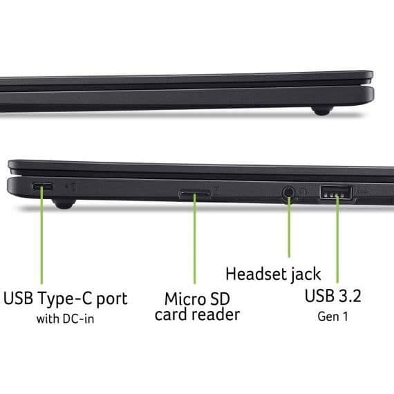 PC Bärbar Acer - Chromebook CBOA314-1H-C286 - Chrome OS - 14" FHD - Intel Celeron N4500 - RAM 4Go - 128 Go eMMC - AZERTY