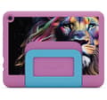 Miniatyrbild 3 av 8: Amazon Fire HD 8 32GB Kids Pro (2024), rosa/djungelkatt
