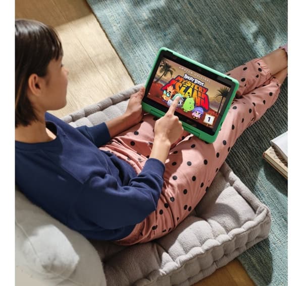 Amazon Fire HD 8 32GB Kids Pro (2024), rosa/djungelkatt