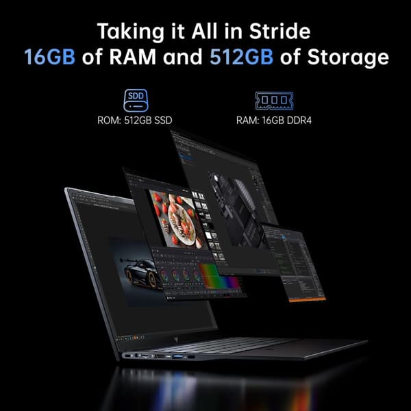 Ultra Slim, 16GB RAM, 512GB SSD, Integrerad grafik,16GB 512GB, N97
