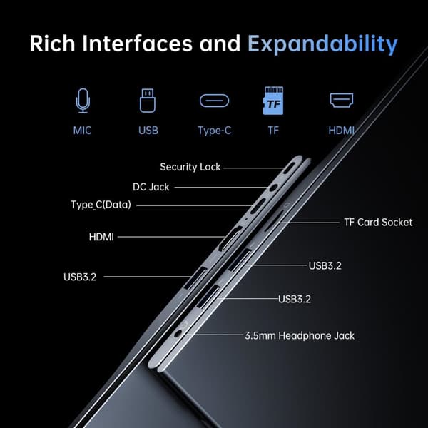 Ultra Slim, 16GB RAM, 512GB SSD, Integrerad grafik,16GB 512GB, N97