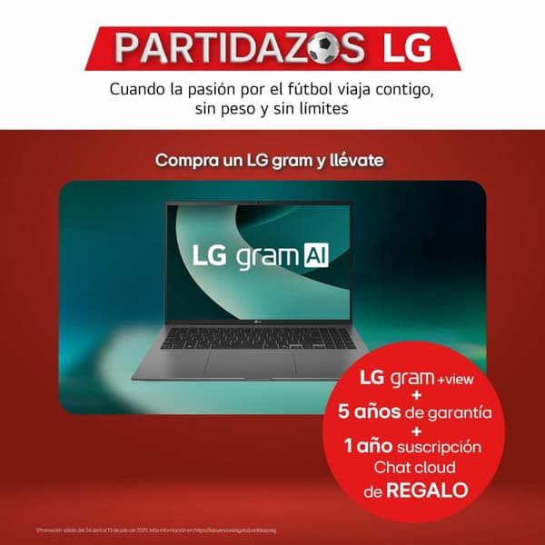 Laptop LG 16Z90T-G.AD88B 16" intel core ultra 7 32 GB RAM 1 TB SSD Espanjalainen Qwerty