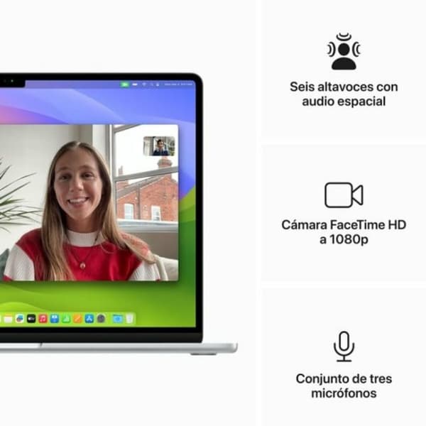 Bärbar dator Apple MRYP3Y/A 15,3" M3 8 GB RAM 256 GB SSD