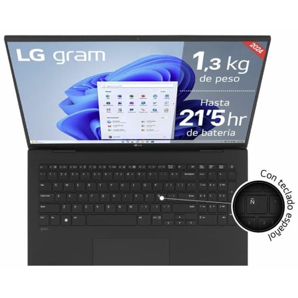 Bärbar dator LG Gram 17Z90S-G.AD7BB 17" Intel Core Ultra 7 155H 32 GB RAM 2 TB SSD