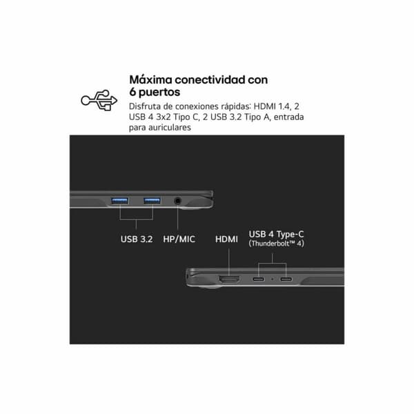 Bærbar computer LG 14Z90RU-G.AA55B 14" i5-1334U 16 GB RAM 512 GB 512 GB SSD Spansk qwerty