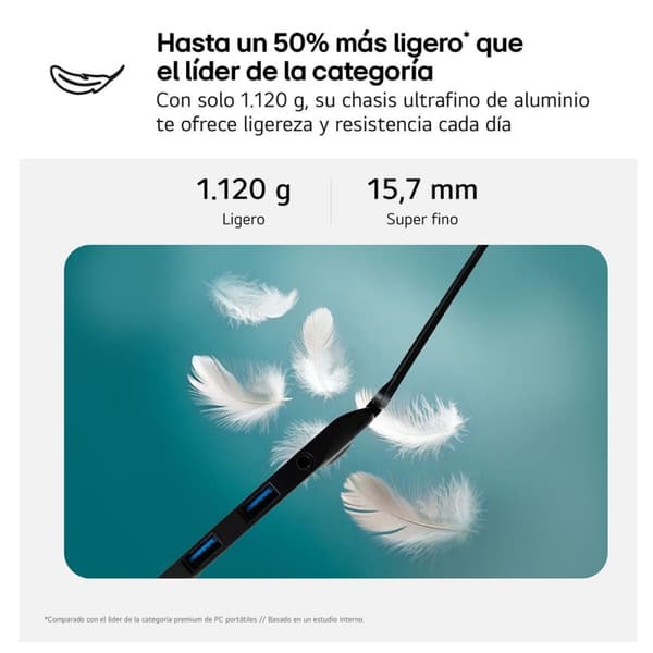 Bärbar dator LG 14ZD90T-G.AX78B 14" 16 GB RAM 1 TB SSD Qwerty Spanska