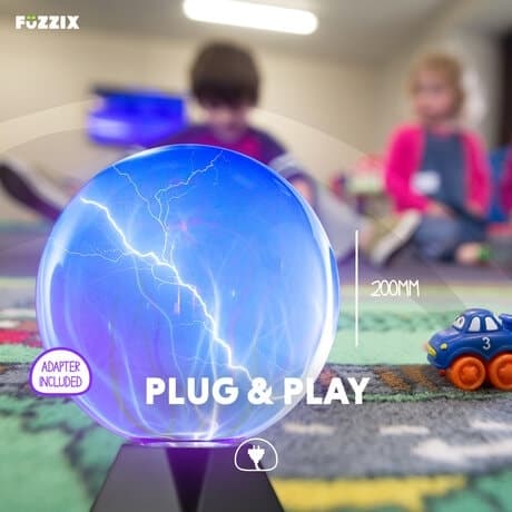 Fuzzix PLB20S plasmakula med 20 cm sfär - reptålig och säker