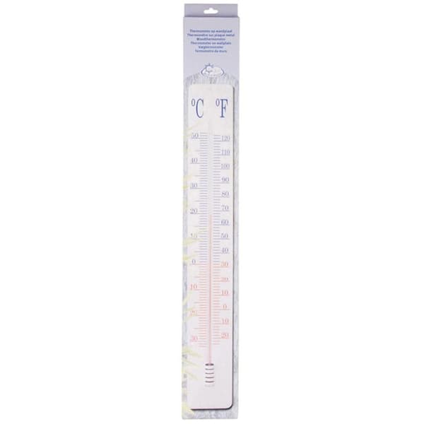 Esschert Design Termometer på veggplate 90 cm TH9