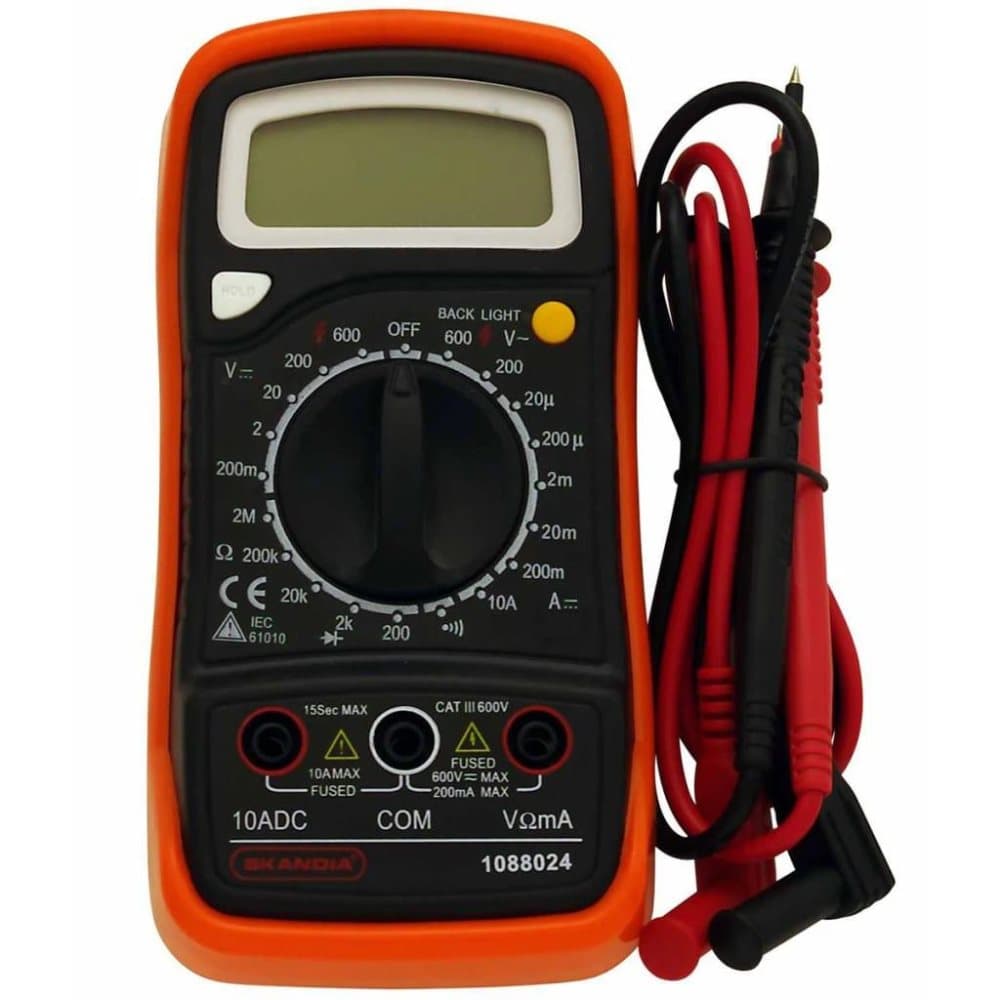 Skandia Kompakt digitalt multimeter 600 V 10 A 1088024