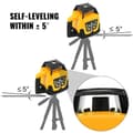 Miniatyrbild 4 av 8: 360° roterande grön lasernivåsats med multifunktionell manöverpanel, IP54 vattentät och dammtät, självnivellerande,500M arbetsavstånd,bred applikation