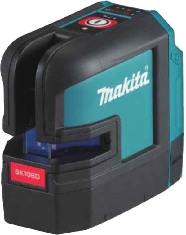 Makita SK106DZ 10,8V Li-Ion batteri Cross line laser krop i taske - 2 linjer - 25m - rød