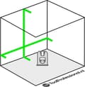 Pikkukuva 5 / 11: Stanley Cubix Cross Line Green Beam Laser Level
