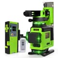 Miniatyrbild 1 av 7: 4D 16 linjer professionell grön lasernivåsats, hög synlighet, självnivellerande, 360° justerbar lutning, lång arbetstid
