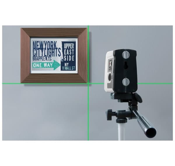 Laser niveaukryds 862G med magnet, grøn stråle
