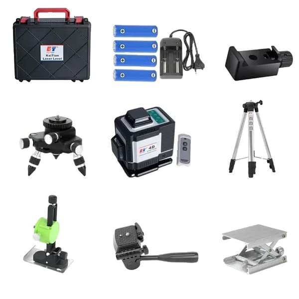 Selvnivellerende laser niveau, grøn stråle, 16 linjer, 360 Laser Level 4D