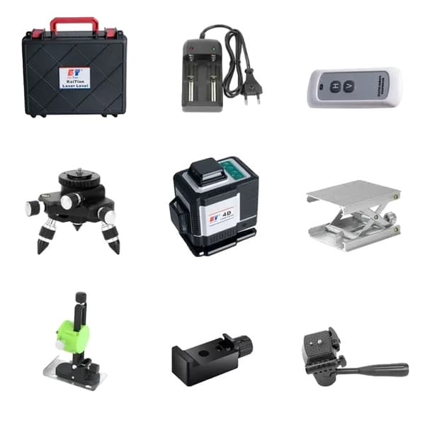 Selvnivellerende laser niveau, grøn stråle, 16 linjer, 360 Laser Level 4D