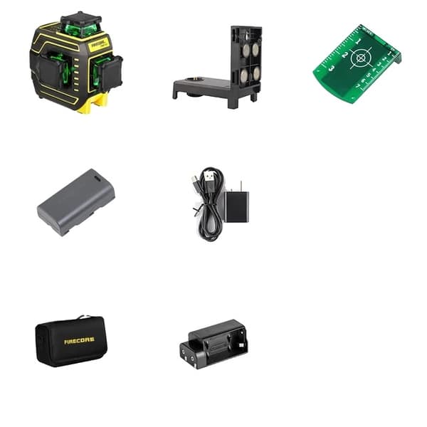 Laser Niveau, 12 Linjer, 3D 360 Kryds-Linje, F94T-XG