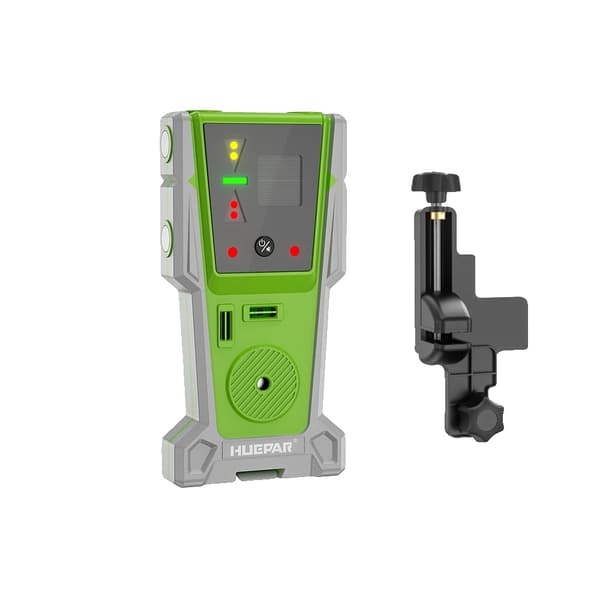 Laser Niveau Modtager Detektor, Pulserende Linje Synlighed, Dobbelt Lampe Teknologi, Guld