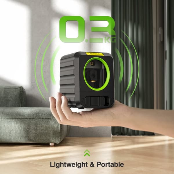 Selvnivellerende laser niveau, bærbar design, grøn stråleteknologi, grøn