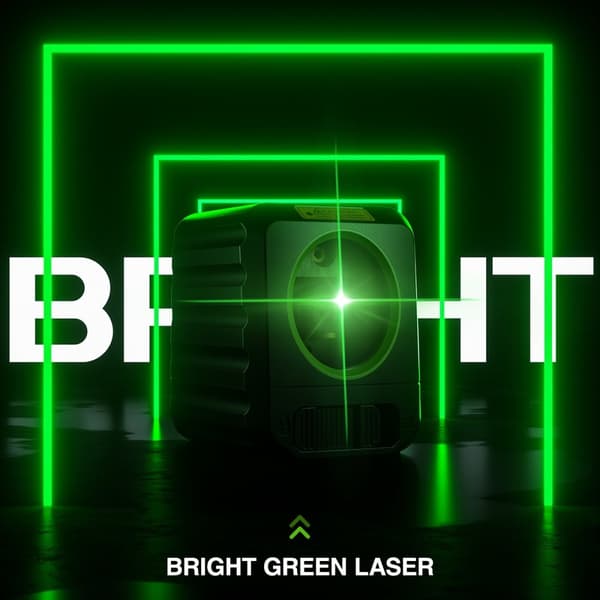 Selvnivellerende laser niveau, bærbar design, grøn stråleteknologi, grøn